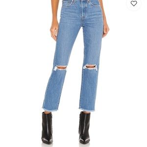 Levi’s Wedgie Straight Ankle in Market Street